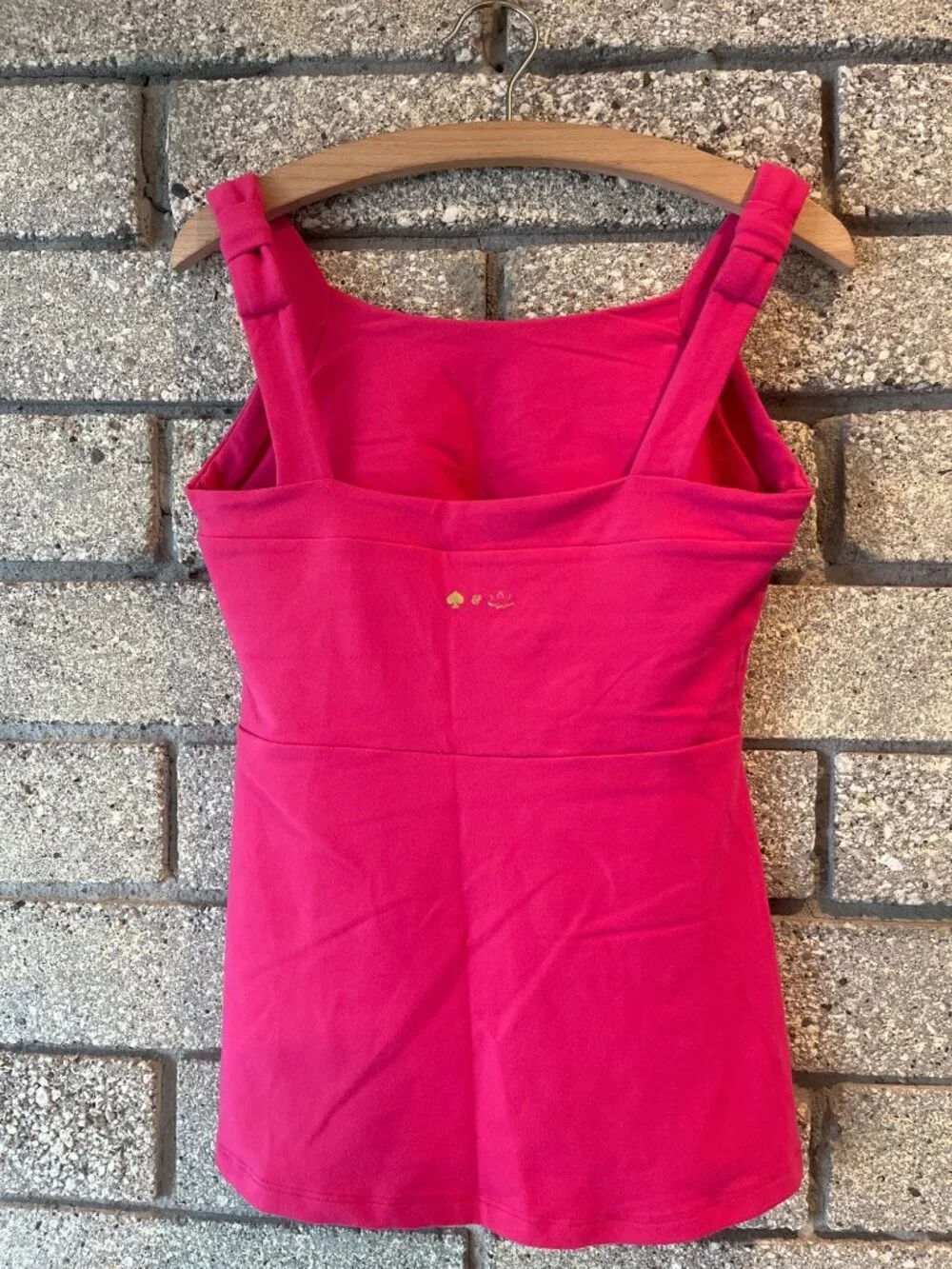 Kate Spade & Beyond Yoga Pink Sleeveless A-Line Dress With Thick Straps Womens S